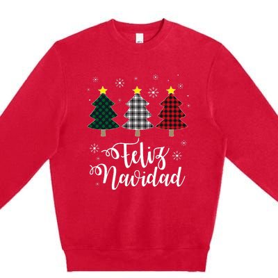 Feliz Navidad Matching Family Christmas Spanish Mexican Xmas Premium Crewneck Sweatshirt