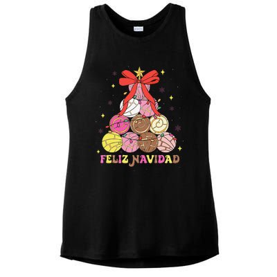 Feliz Navidad Matching Family Spanish Christmas Tree Mexican Ladies PosiCharge Tri-Blend Wicking Tank