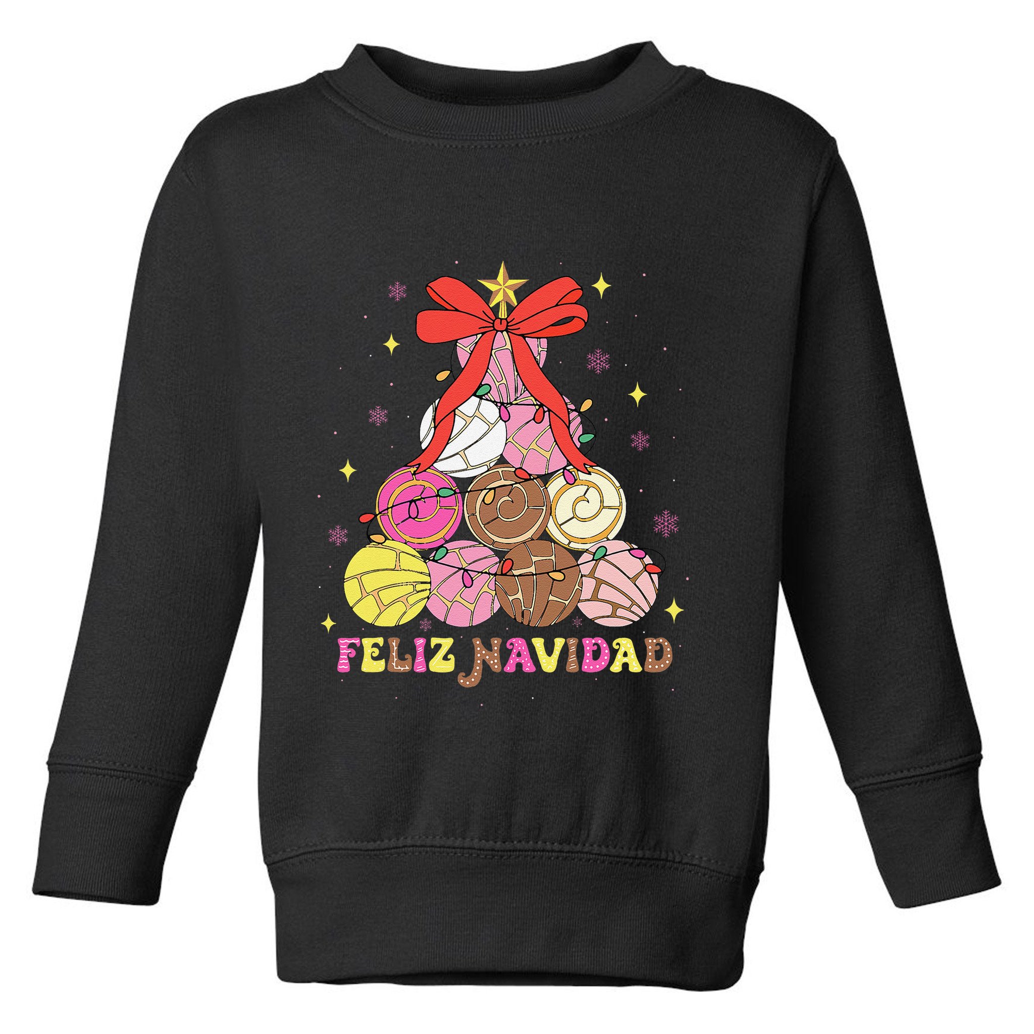 Feliz Navidad Matching Family Spanish Christmas Tree Mexican Toddler Sweatshirt