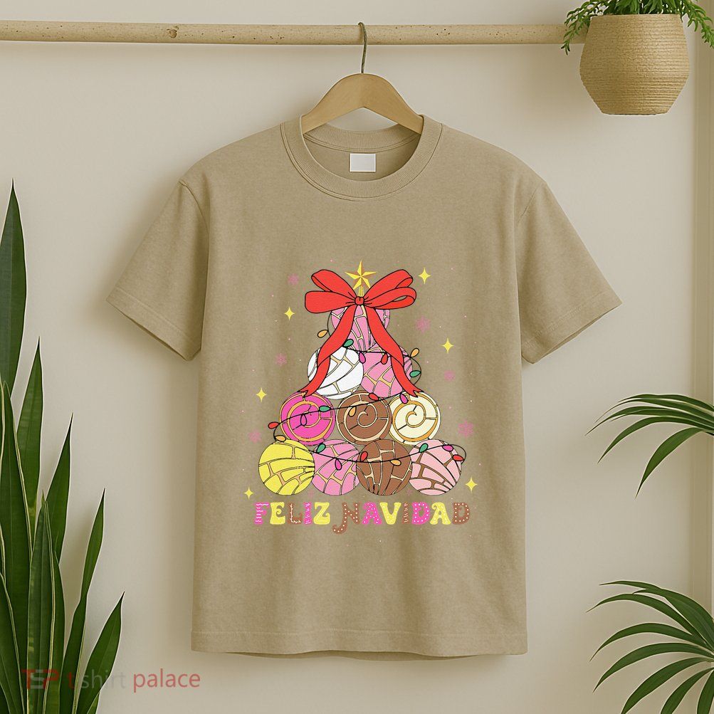 Feliz Navidad Matching Family Spanish Christmas Tree Mexican T-Shirt