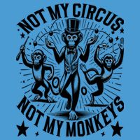 Funny Not My Circus Not My Monkeys Tie Dye Hoodie