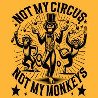 Funny Not My Circus Not My Monkeys Sustainable Knit Beanie