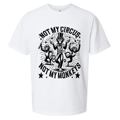 Funny Not My Circus Not My Monkeys Sueded Cloud Jersey T-Shirt