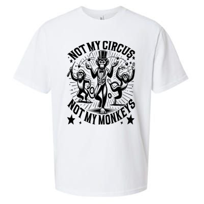 Funny Not My Circus Not My Monkeys Sueded Cloud Jersey T-Shirt