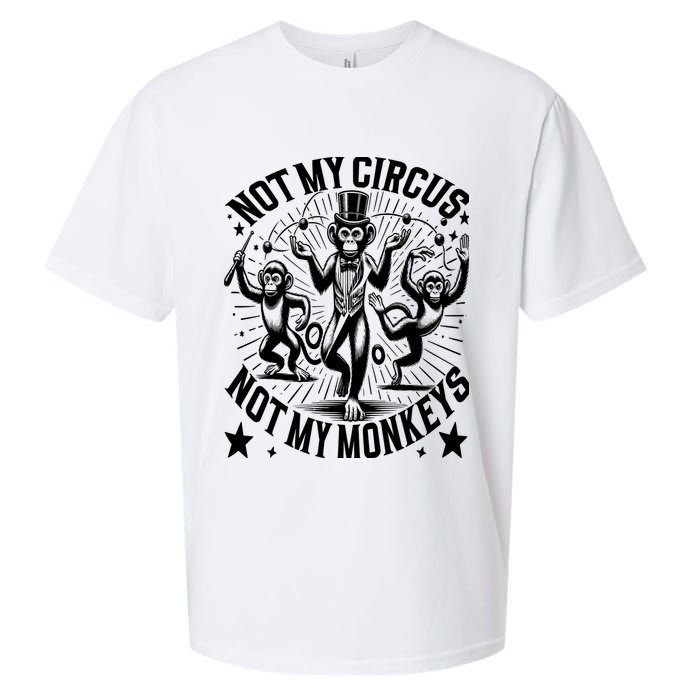 Funny Not My Circus Not My Monkeys Sueded Cloud Jersey T-Shirt