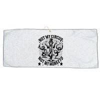 Funny Not My Circus Not My Monkeys Large Microfiber Waffle Golf Towel