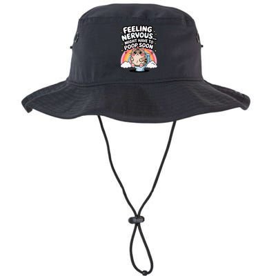 Feeling Nervous Might Have To Poop Soon Funny Saying  Bucket Hat