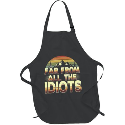 Funny Nature Meme Far From All The Idiots Funny Hiking Memes Apron