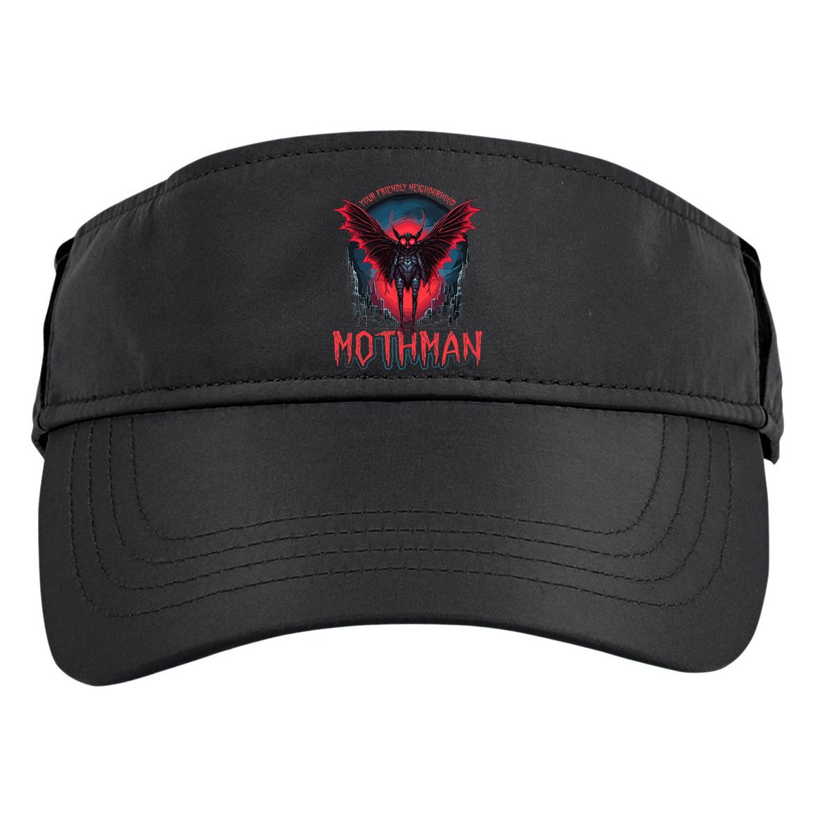 Friendly Neighborhood Mothman Cryptid Adult Drive Performance Visor