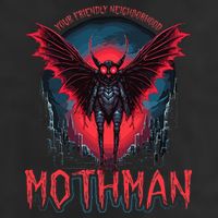 Friendly Neighborhood Mothman Cryptid Adult Drive Performance Visor