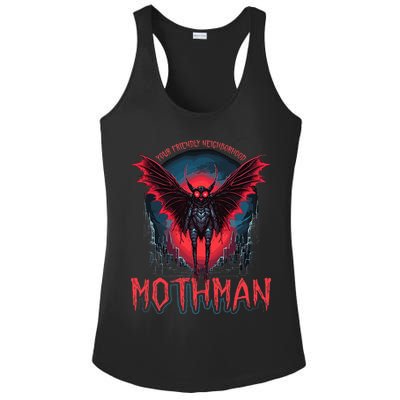 Friendly Neighborhood Mothman Cryptid Ladies PosiCharge Competitor Racerback Tank