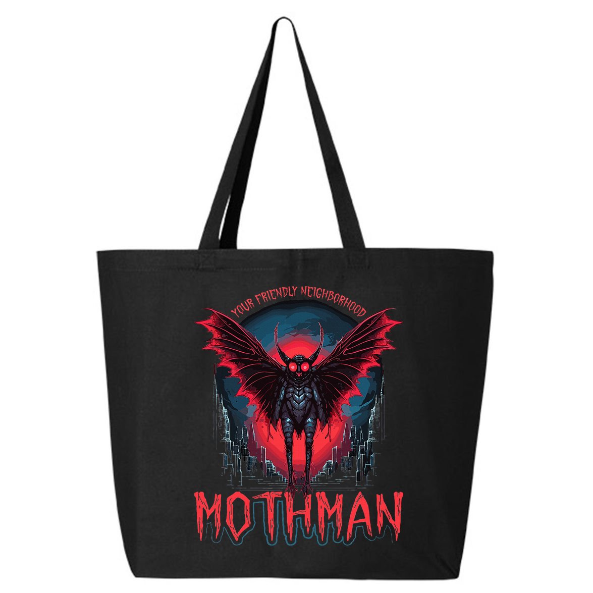 Friendly Neighborhood Mothman Cryptid 25L Jumbo Tote