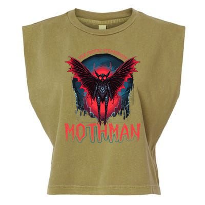 Friendly Neighborhood Mothman Cryptid Garment-Dyed Women's Muscle Tee