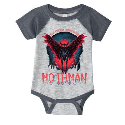 Friendly Neighborhood Mothman Cryptid Infant Baby Jersey Bodysuit