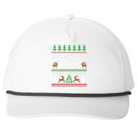 Feliz Navidad Mexican Spanish Ugly Christmas Sweater Snapback Five-Panel Rope Hat