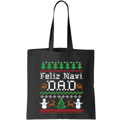 Feliz Navidad Mexican Spanish Ugly Christmas Sweater Bag