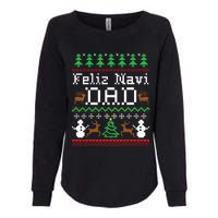 Feliz Navidad Mexican Spanish Ugly Christmas Sweater Womens California Wash Sweatshirt