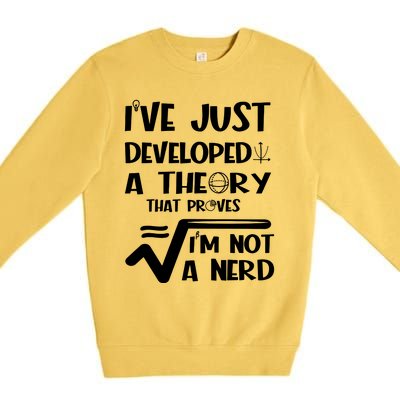 Funny Nerdy Math Premium Crewneck Sweatshirt