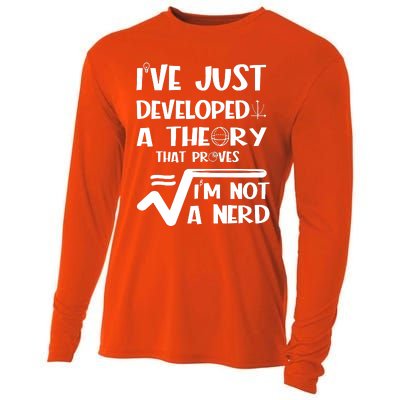 Funny Nerdy Math Cooling Performance Long Sleeve Crew