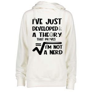 Funny Nerdy Math Womens Funnel Neck Pullover Hood