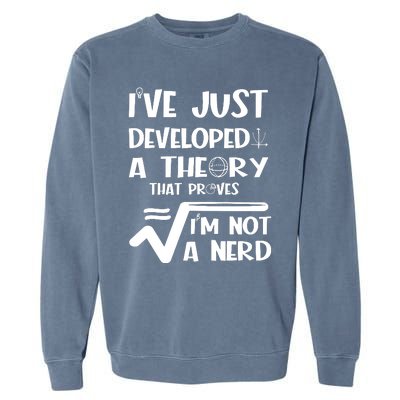 Funny Nerdy Math Garment-Dyed Sweatshirt