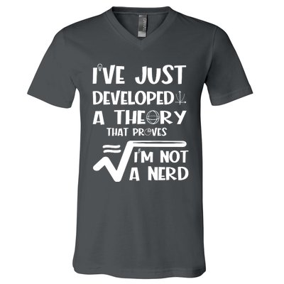 Funny Nerdy Math V-Neck T-Shirt