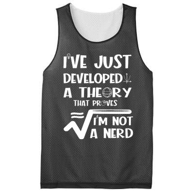 Funny Nerdy Math Mesh Reversible Basketball Jersey Tank