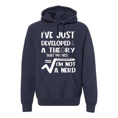 Funny Nerdy Math Premium Hoodie