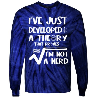 Funny Nerdy Math Tie-Dye Long Sleeve Shirt