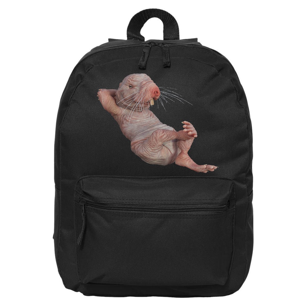 Funny Naked Mole Rat Zookeeper Safari Animal Lover Mole Rat 16 in Basic Backpack
