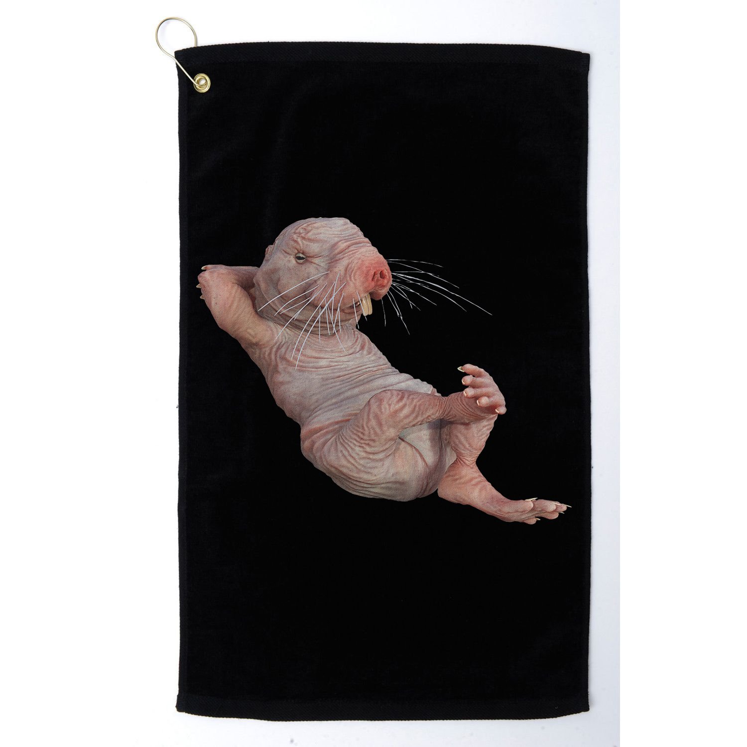 Funny Naked Mole Rat Zookeeper Safari Animal Lover Mole Rat Golf Towel