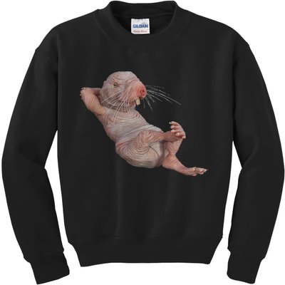 Funny Naked Mole Rat Zookeeper Safari Animal Lover Mole Rat Kids Sweatshirt