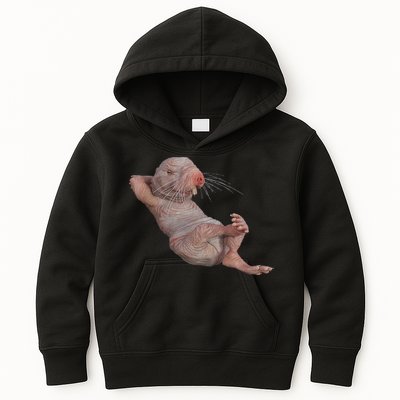 Funny Naked Mole Rat Zookeeper Safari Animal Lover Mole Rat Kids Hoodie