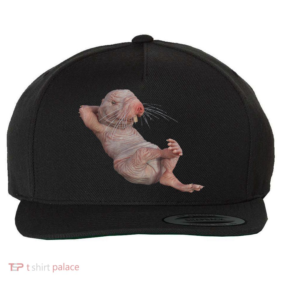 Funny Naked Mole Rat Zookeeper Safari Animal Lover Mole Rat Wool Snapback Cap