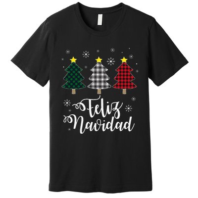 Feliz Navidad Matching Family Christmas Spanish Mexican Xmas Premium T-Shirt