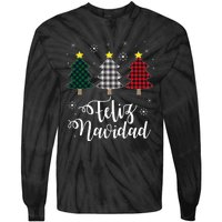 Feliz Navidad Matching Family Christmas Spanish Mexican Xmas Tie-Dye Long Sleeve Shirt