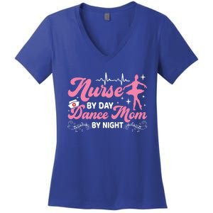 Funny Nurse Mommy Dance Mom Mothers Day Ballet Mama Nursing Gift Women's V-Neck T-Shirt