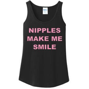 Funny Nipples Make Me Smile Ladies Essential Tank