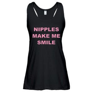 Funny Nipples Make Me Smile Ladies Essential Flowy Tank