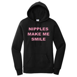 Funny Nipples Make Me Smile Women's Pullover Hoodie