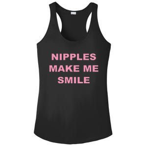 Funny Nipples Make Me Smile Ladies PosiCharge Competitor Racerback Tank