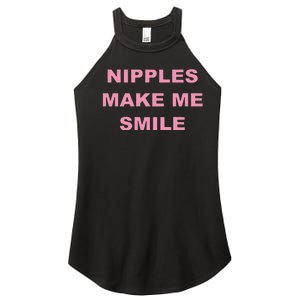 Funny Nipples Make Me Smile Women's Perfect Tri Rocker Tank