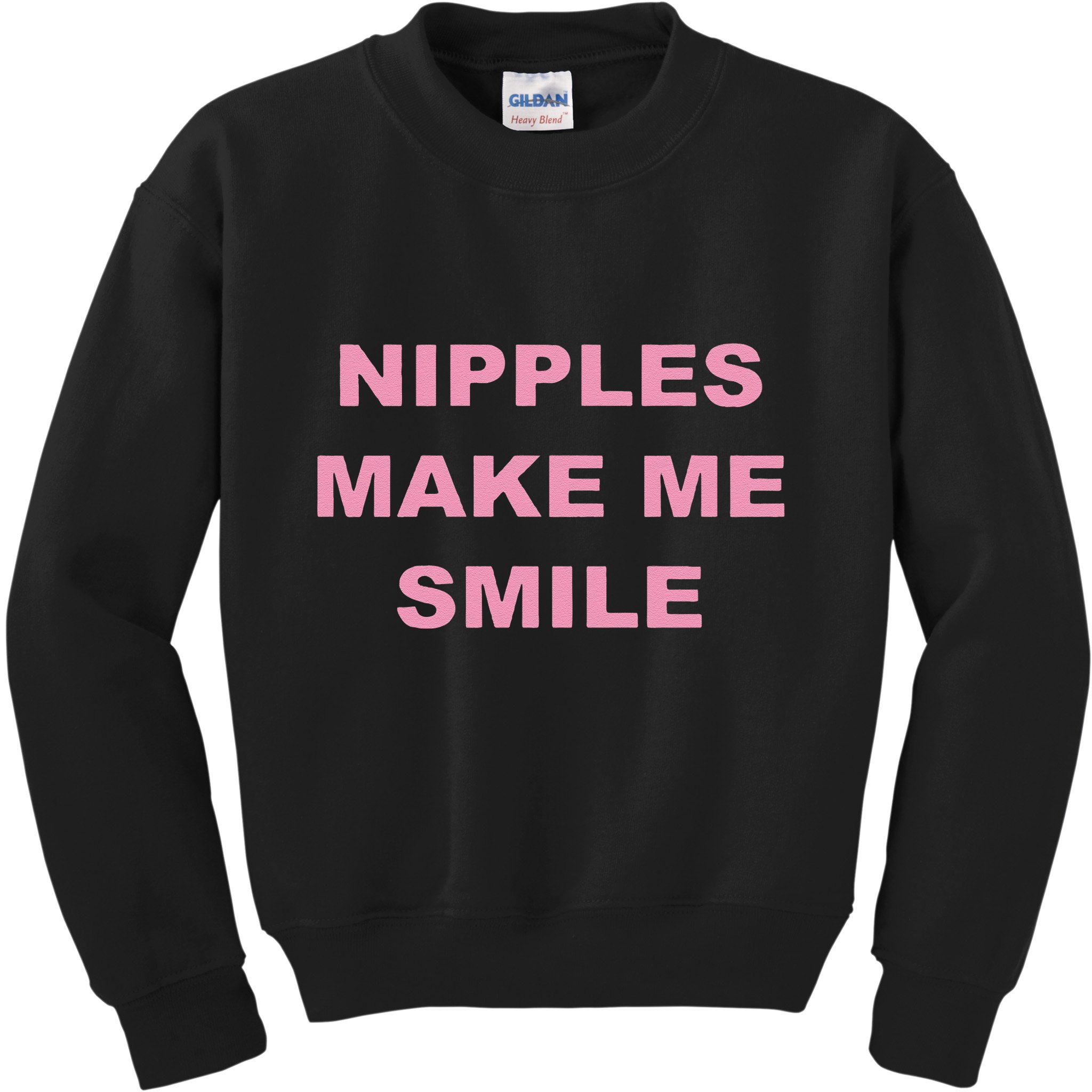 Funny Nipples Make Me Smile Kids Sweatshirt