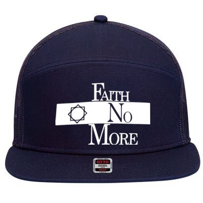 Faith No More Star Logo 7 Panel Mesh Trucker Snapback Hat