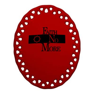 Faith No More Star Logo Ceramic Oval Ornament