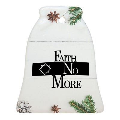 Faith No More Star Logo Ceramic Bell Ornament