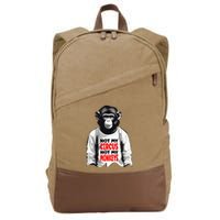 Funny Not My C.ircus Not My Monkeys Weird Fun Sayings Cotton Canvas Backpack