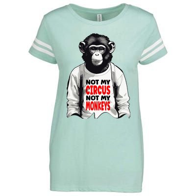 Funny Not My C.ircus Not My Monkeys Weird Fun Sayings Enza Ladies Jersey Football T-Shirt