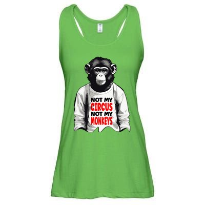 Funny Not My C.ircus Not My Monkeys Weird Fun Sayings Ladies Essential Flowy Tank