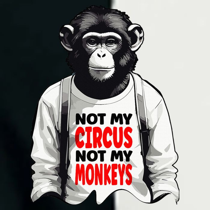 Funny Not My C.ircus Not My Monkeys Weird Fun Sayings Infant Baby Jersey Bodysuit